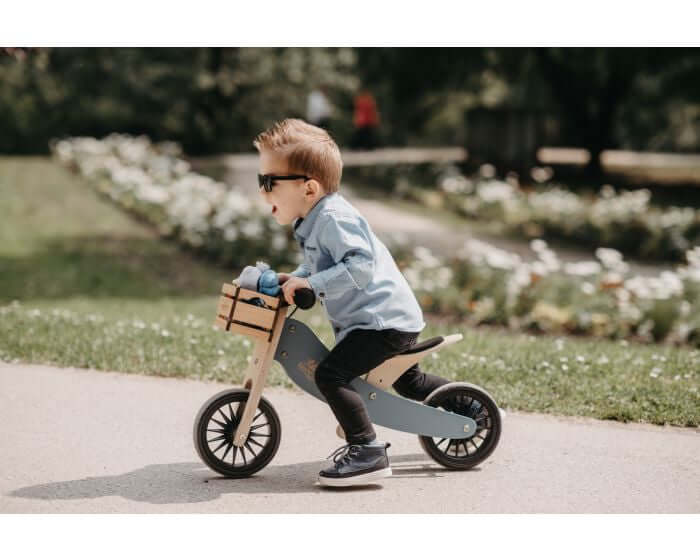 2-EN-1 TINY TOT PLUS Tricycle & Vélo d'équilibre - Bleu