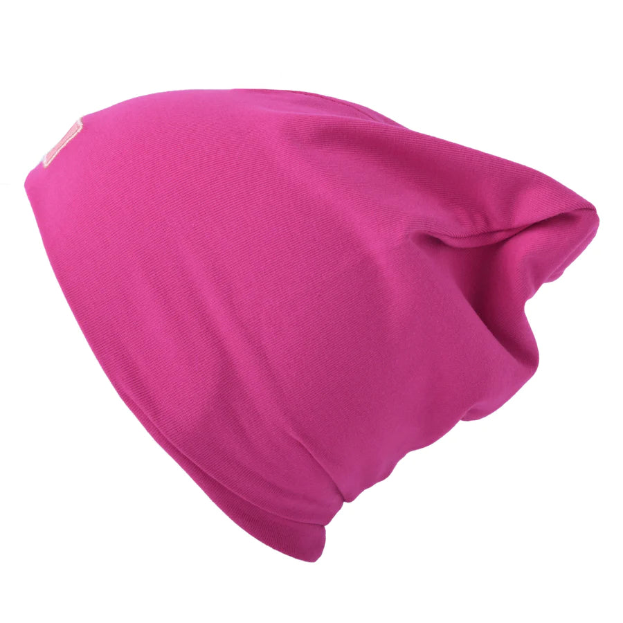 Tuque Boston en coton (Rose intense)