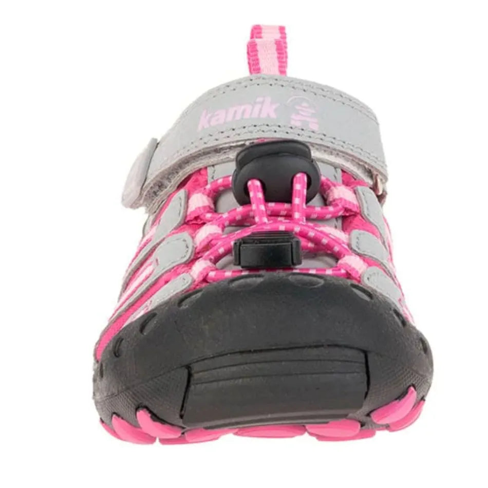 Sandales CRAB - TOUT-PETITS HK9042 - Gris/Rose - 5E à 13E et 1 à 4J