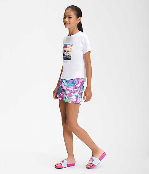 Short de course - Fille- Imprimé tropical - 5 à 14/16 ans