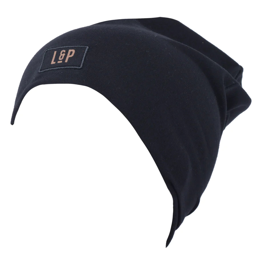 Tuque Boston en coton (Noir)