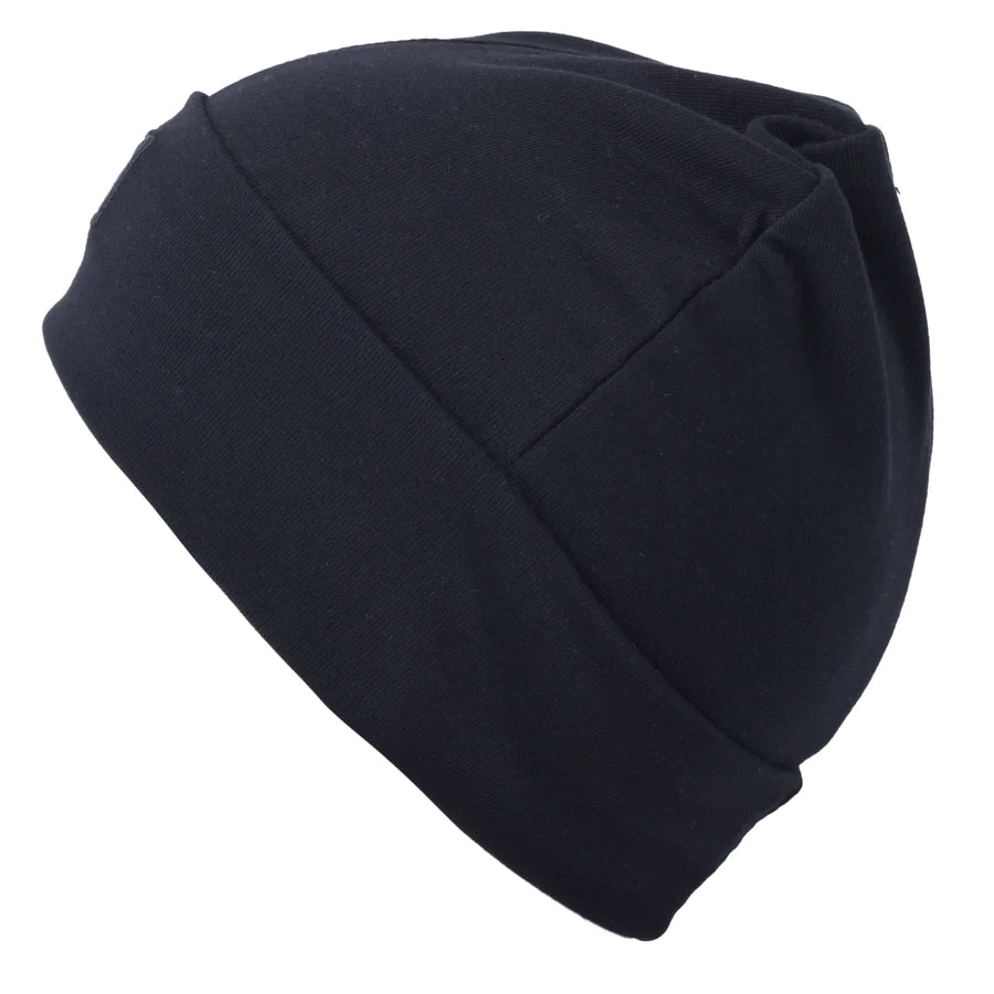 Tuque Boston en coton (Noir)