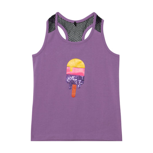 Camisole E30J71-510 - Violet- 2 à 14 ans