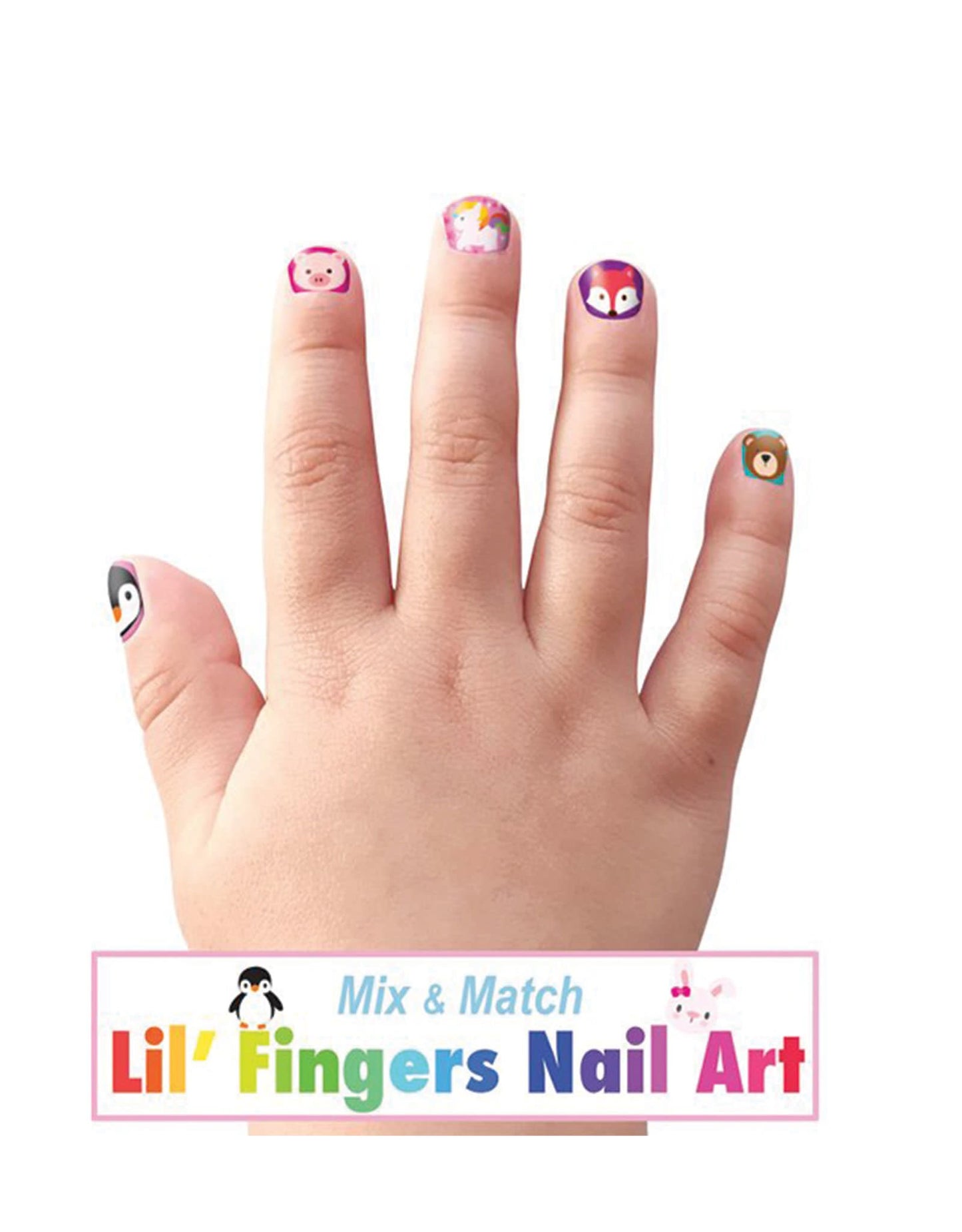 AUTOCOLLANT ONGLES DE FANTAISIES - LES AMIS ANIMAUX