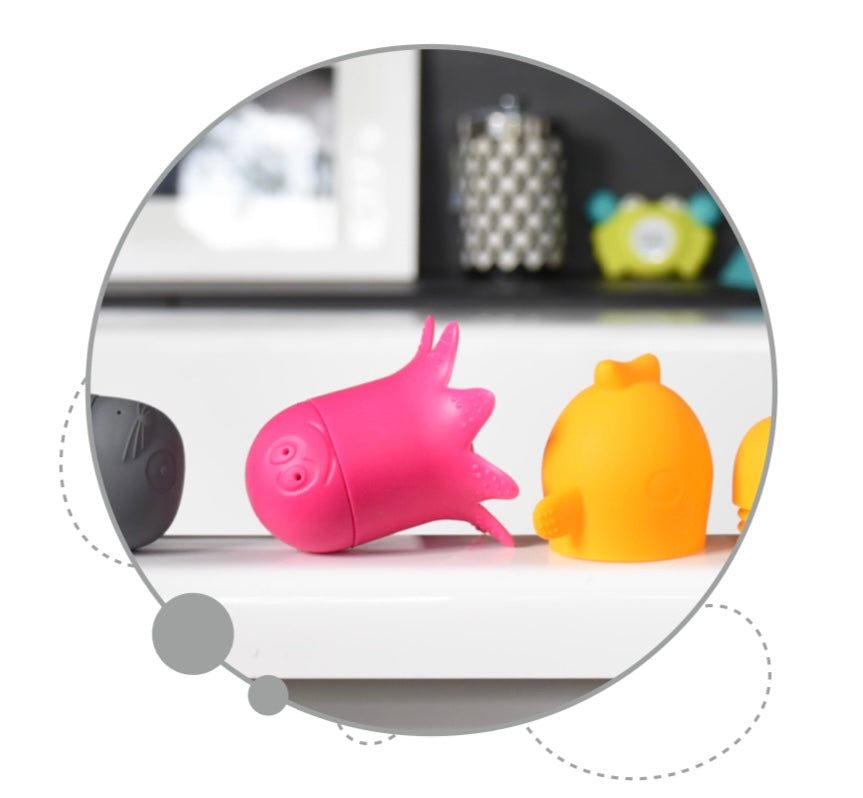 Büddies - Jouets pour le bain en silicone interchangeable