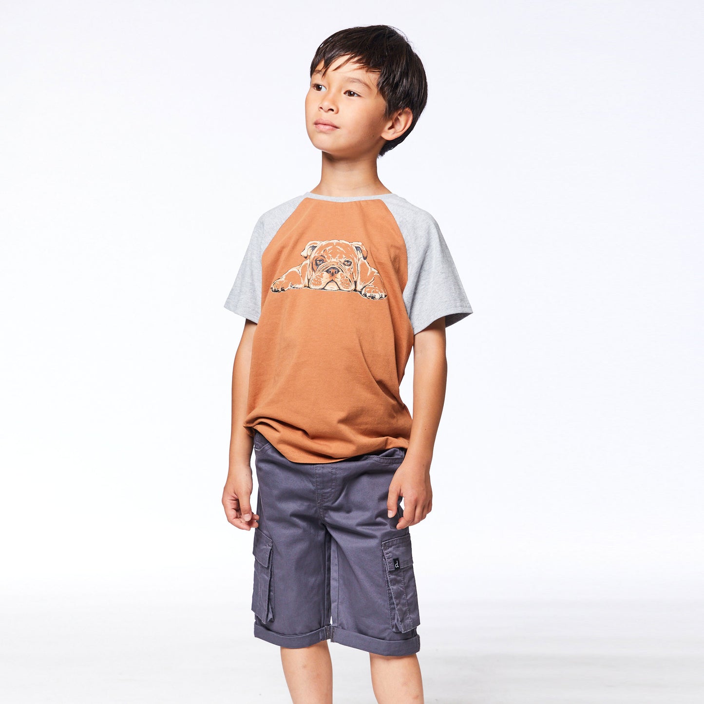 Chandail à manches raglan E30U72-910 - Bisque moka - 2 à 12 ans