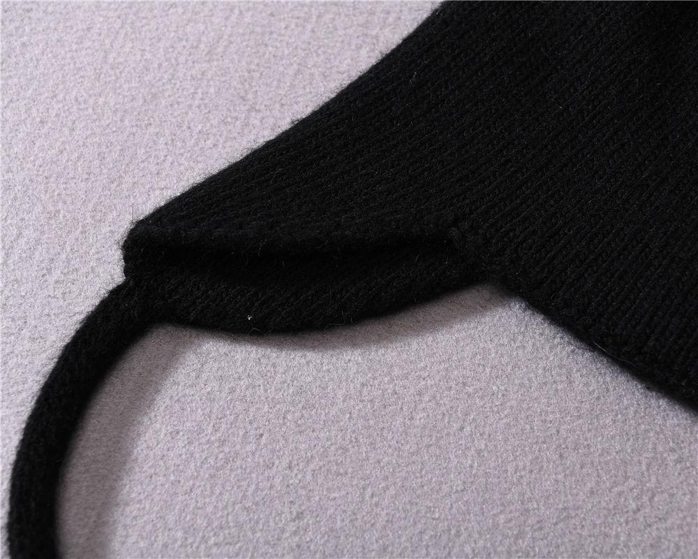 Tuque d’hiver à pompon 2 synthétiques MACAZA -ANGORA - Noir - 6 mois à 4 ans