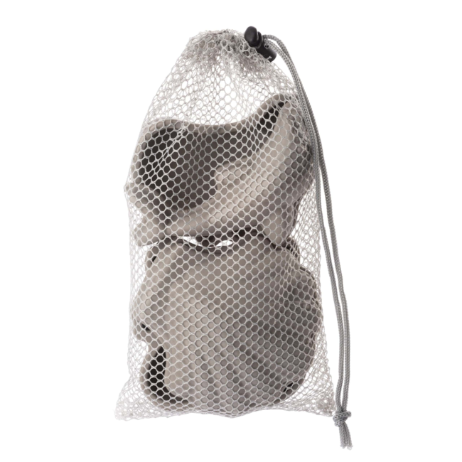 Scrunch Bucket - Lot de 4 Moules à Sable en Silicone, Bleu Acier