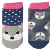 Ensemble de 4 paires de chaussettes - Ourson et renard