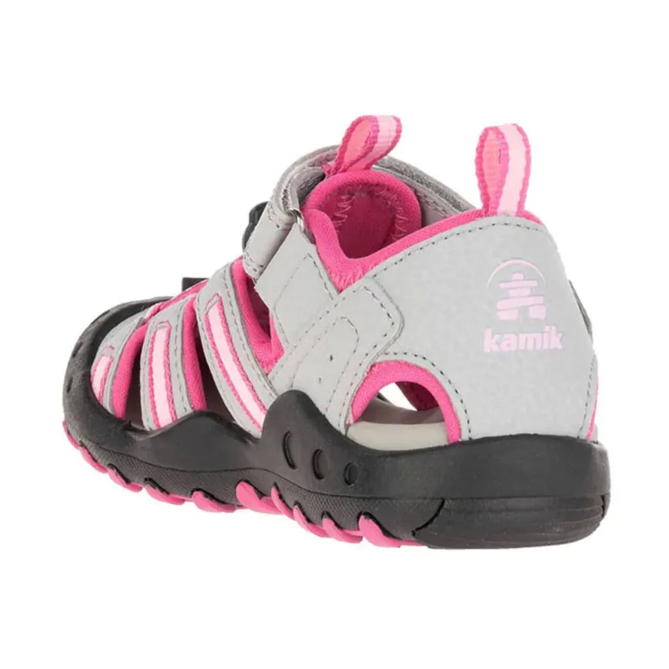 Sandales CRAB - TOUT-PETITS HK9042 - Gris/Rose - 5E à 13E et 1 à 4J