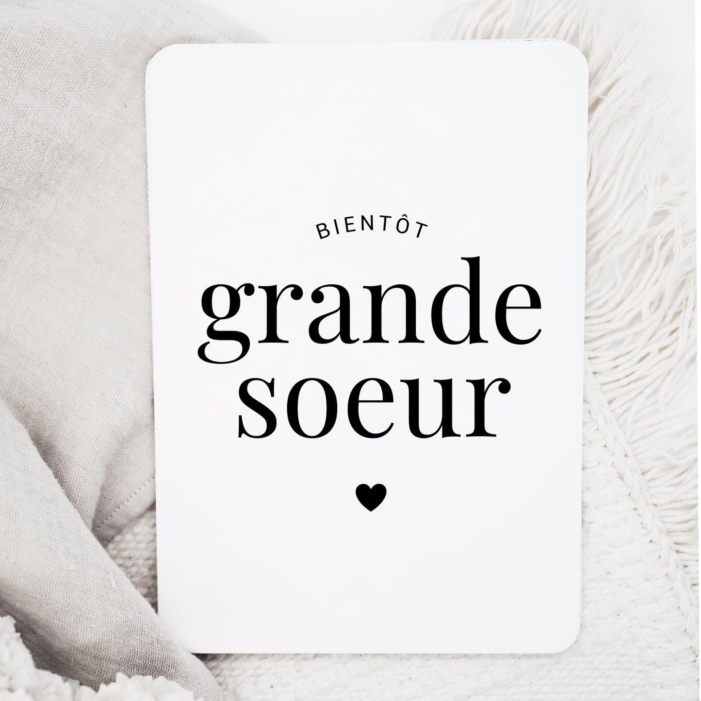 Carton seul - Bientôt grande soeur