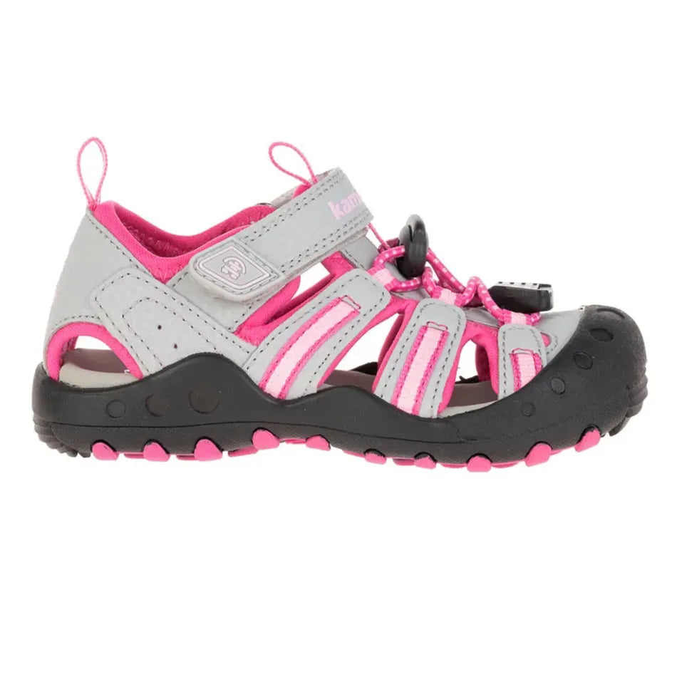 Sandales CRAB - TOUT-PETITS HK9042 - Gris/Rose - 5E à 13E et 1 à 4J