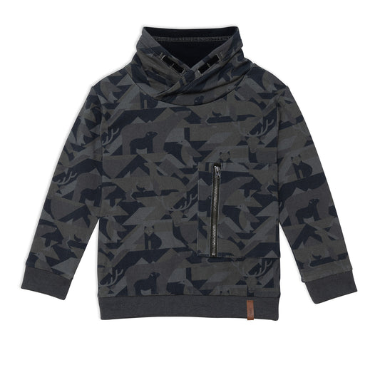 Chandail à manches longues en fleece E20U34-000- 3 à 12 ans