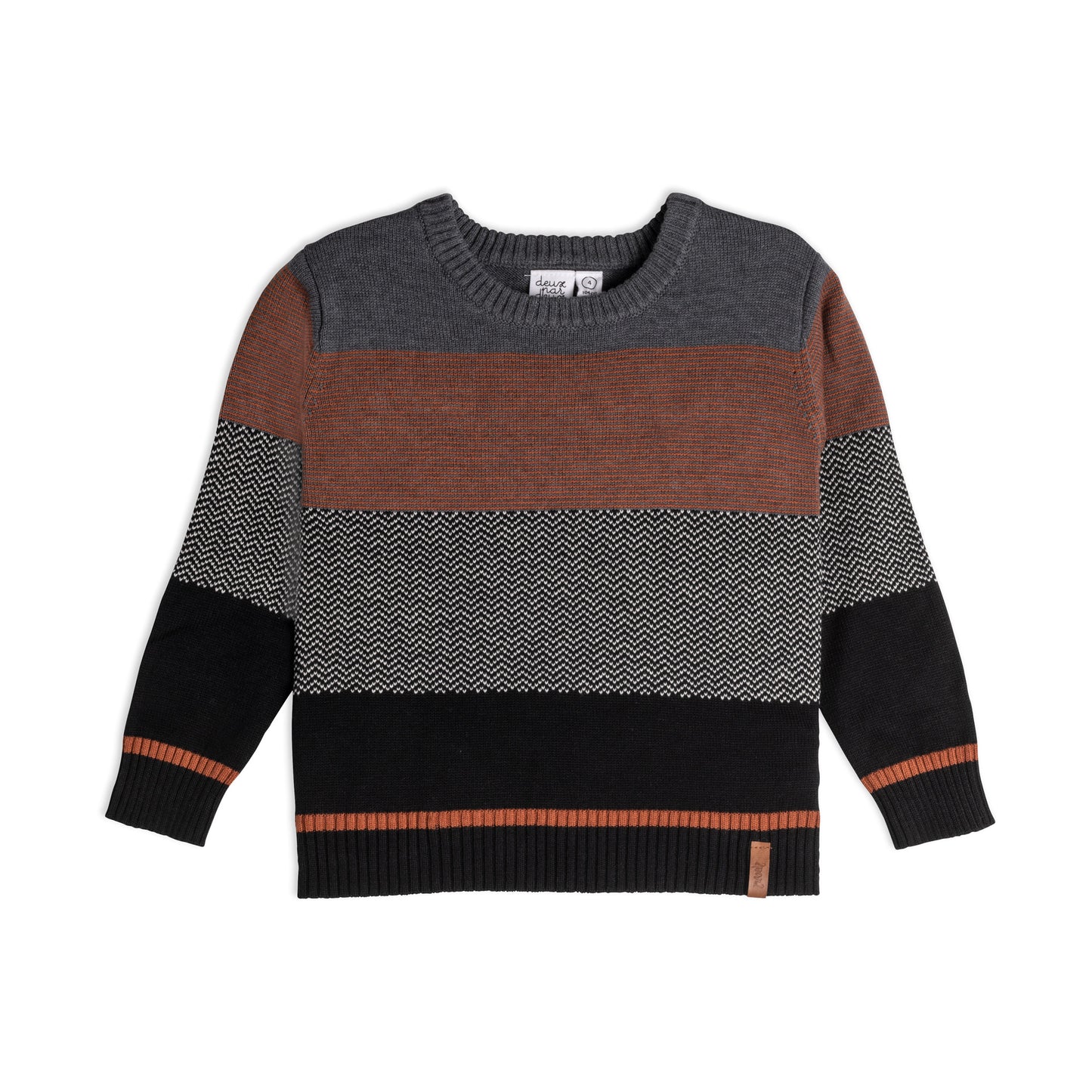 Chandail en tricot E20UT77-195- 3 à 12 ans