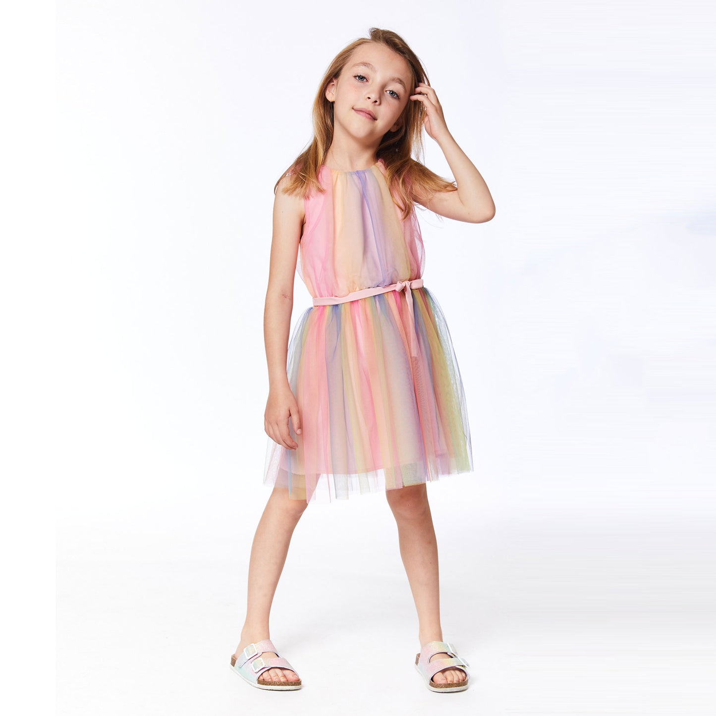 Robe arc-en-ciel E30O91-000 - Unic - 3 à 12 ans