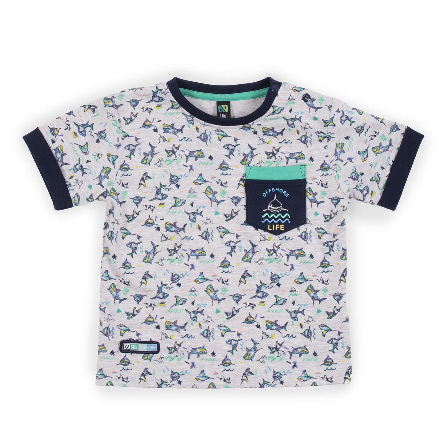 Chandail avec poche - Ambiance de plage - S2357-06 - 6 à 24 mois