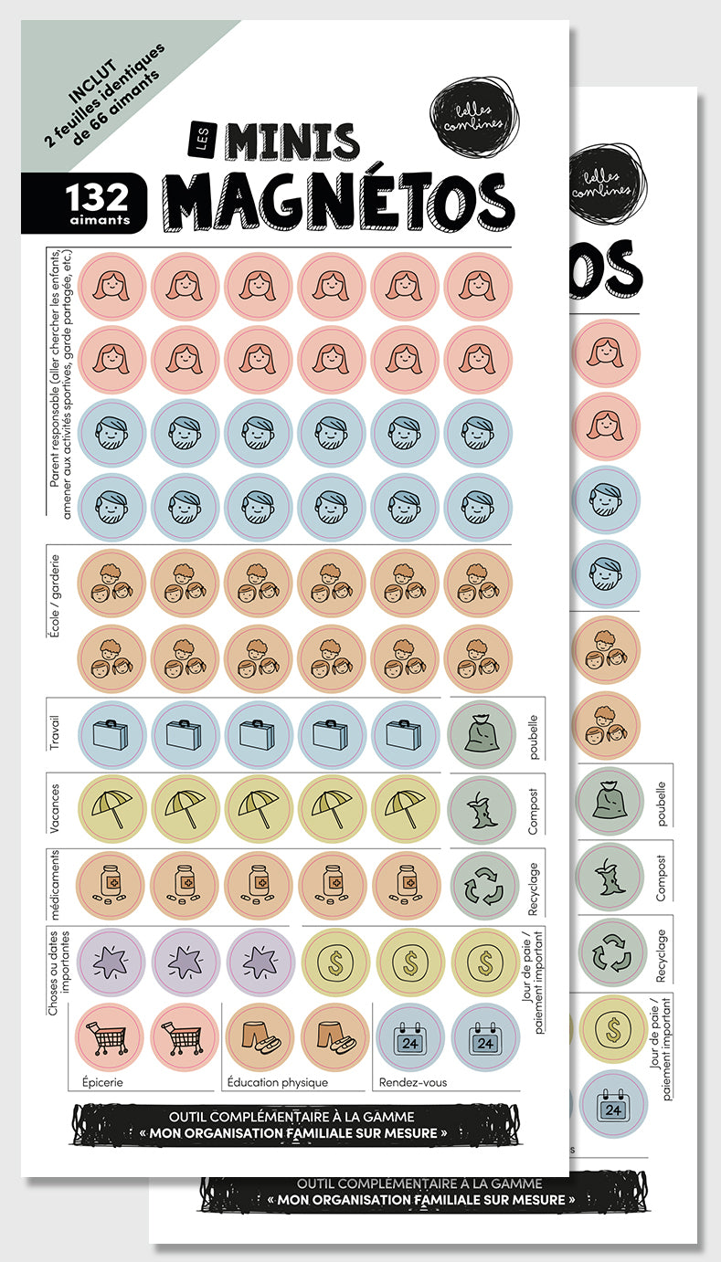 Les Belles Combines - Les Minis Magnétos - 132 pièces