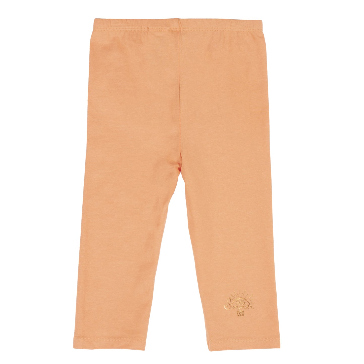 Legging 3/4 abricot- Journée ensoleillée - S2206-07 - 2 à 12 ans