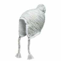 Tuque à oreilles et pompon "G Fuzzy Earflap BNE" - Gris et Blanc 3 à 12 ans