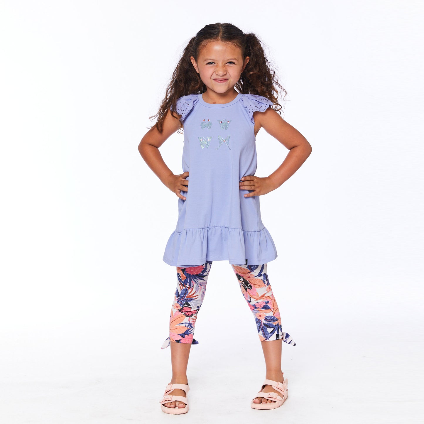 Robe avec détail au crochet E30K75-969 - Thistle Down - 2 à 14 ans