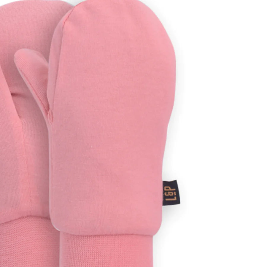 MITAINES DE COTON MI-SAISON (Rose)
