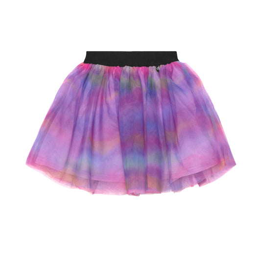 Jupe imprimée en tulle E30J80-087 - Multicolore - 2 à 14 ans
