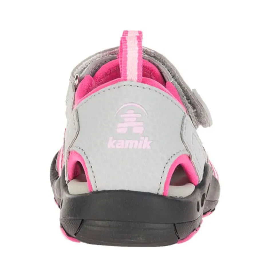 Sandales CRAB - TOUT-PETITS HK9042 - Gris/Rose - 5E à 13E et 1 à 4J