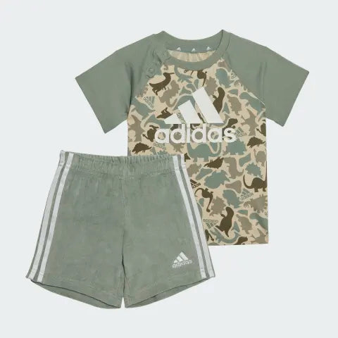 Ensemble t-shirt et culotte courte 2 pièces- IC3503 - 6 mois à 4 ans