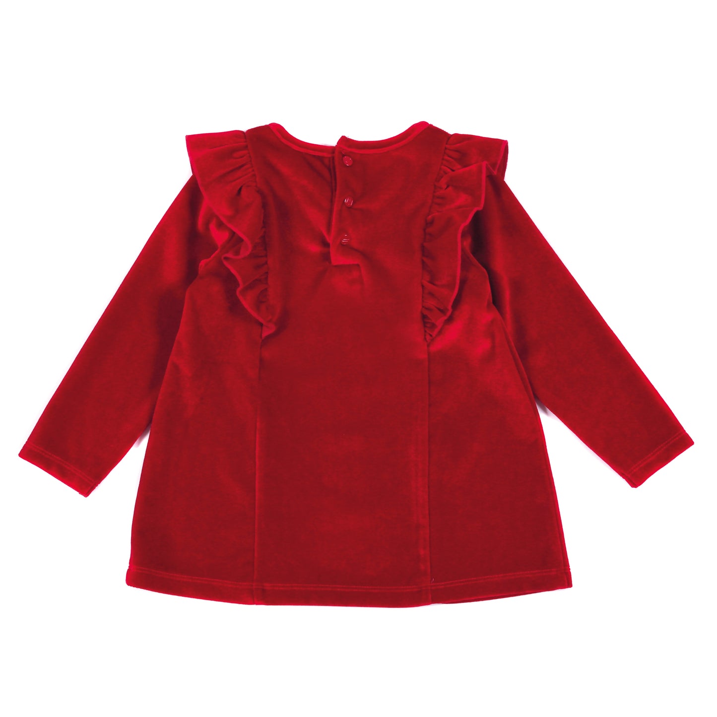 Tunique de velours - La nuit étoilée - Rouge - F2170-01 - 6 à 24 mois