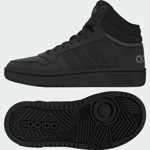 Soulier - HOOPS MID - Noir/Noir -GX3528 - 12E à 5J