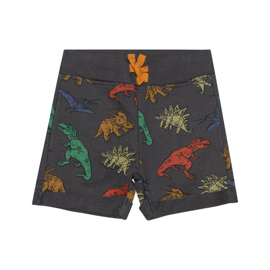 Culotte courte en french Terry E30S26-090 - Dinos - 12 à 24 mois et 2 à 8 ans
