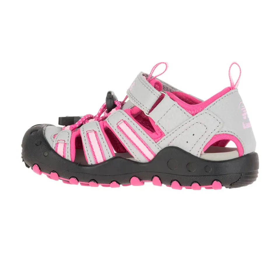 Sandales CRAB - TOUT-PETITS HK9042 - Gris/Rose - 5E à 13E et 1 à 4J