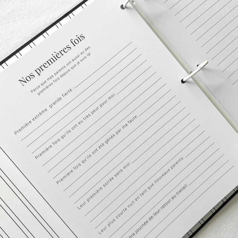 Livre de bébé - Noir en tissus