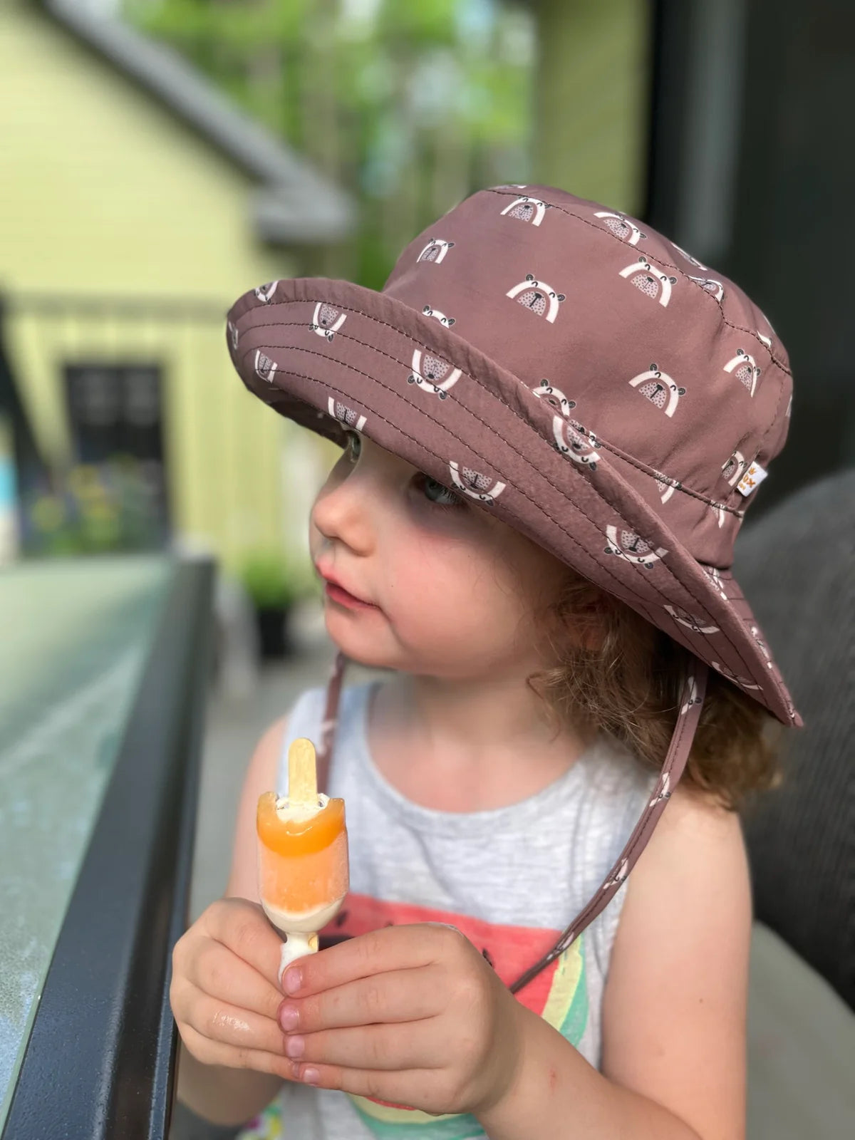 CHAPEAU D'ÉTÉ AJUSTABLE - Oursons - 0/6 mois à 2/5 ans