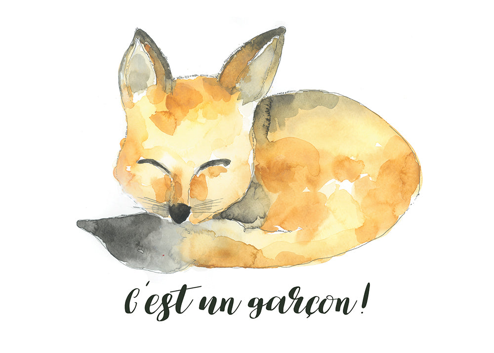 Carte avec illustration à l'aquarelle - Renaud_4