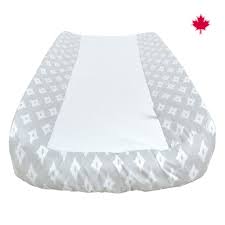 Housse de coussin à langer - Diamants gris