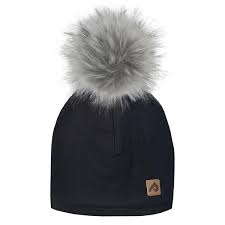 Tuque avec pompon - Noir