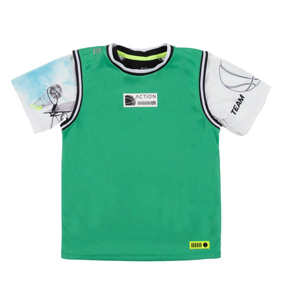 T-shirt et camisole athlétique 2 en 1 - S25A81-04 - 4 à 12 ans