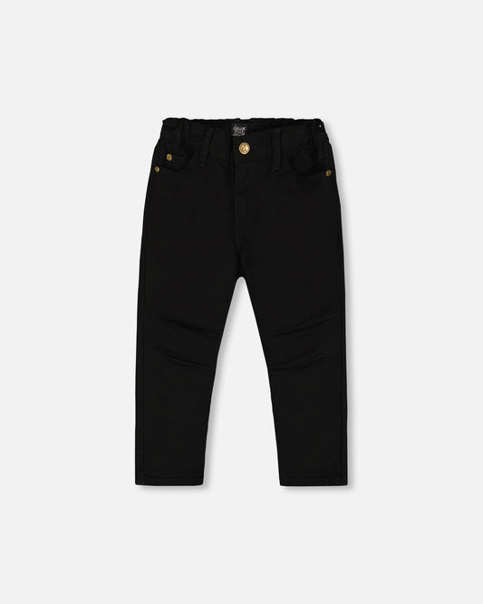 Pantalon à taille elastique noire - Chic, On fête! - G20YB20-999 - 2 à 12 ans