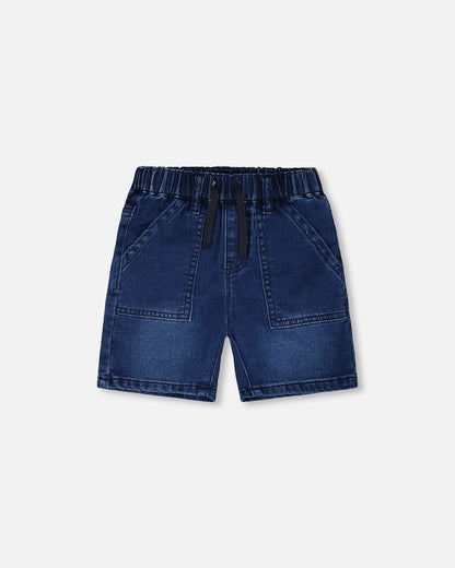 Short denim en french terry - H30YB28_01230 - 2 à 10 ans