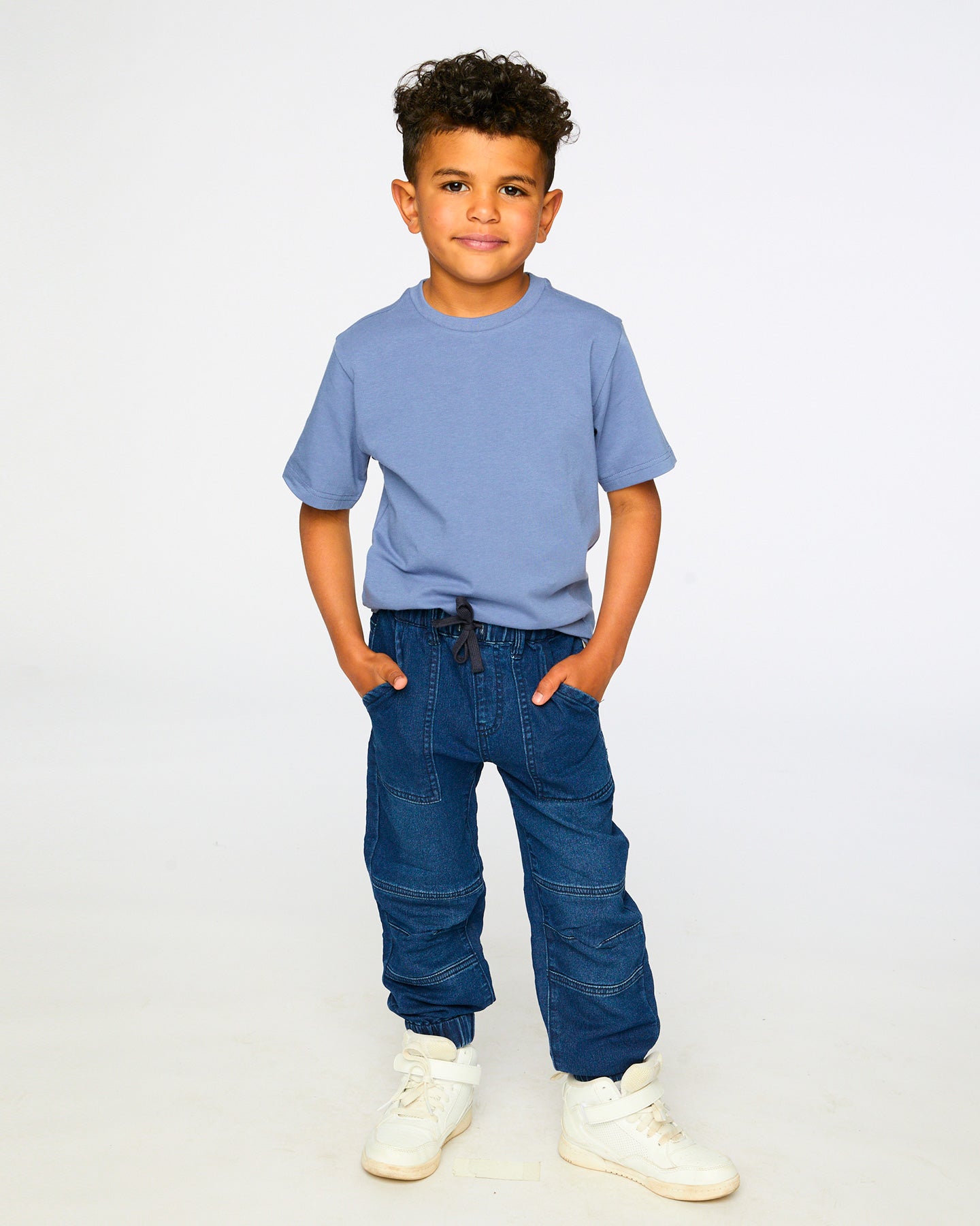 Pantalon denim en french Terry  - H30YB22_01230 - 2 à 10 ans