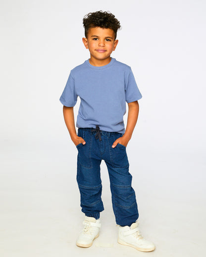 Pantalon denim en french Terry  - H30YB22_01230 - 2 à 10 ans