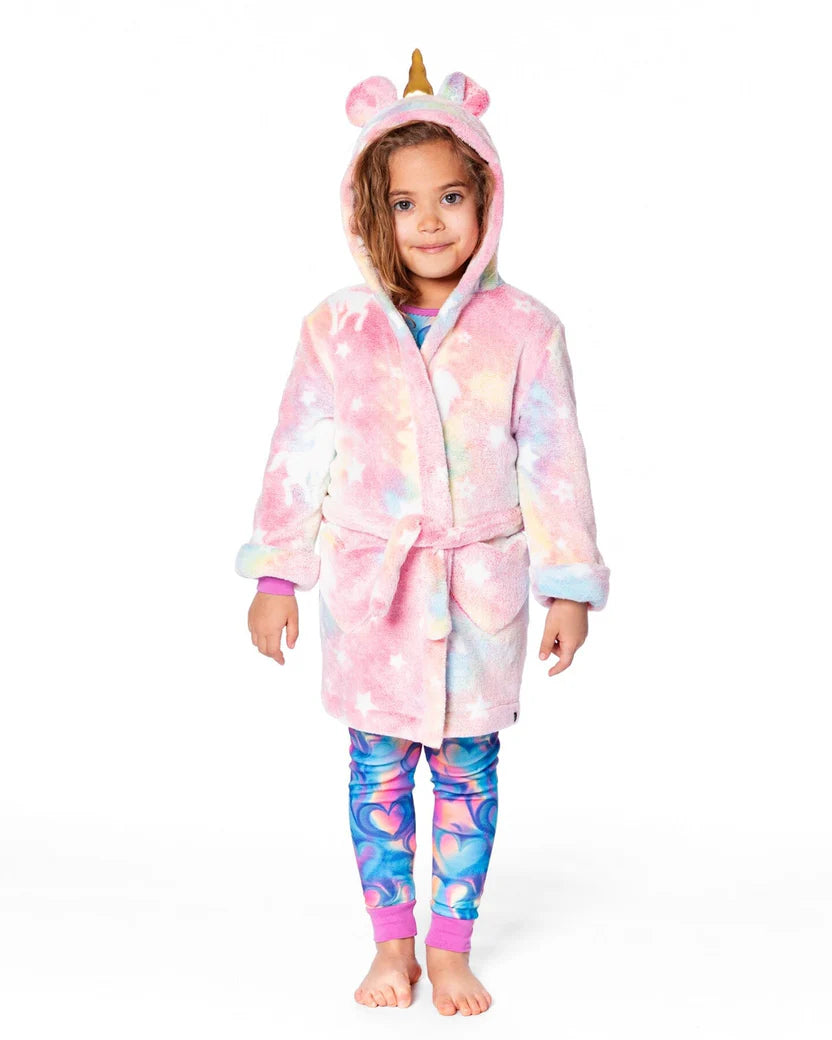 Peignoir En Peluche "Brille Dans Le Noir" - H20R90-000 - 2 à 12 ans