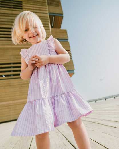 Robe à rayures - H30E86_3H108 - 2 à 8 ans