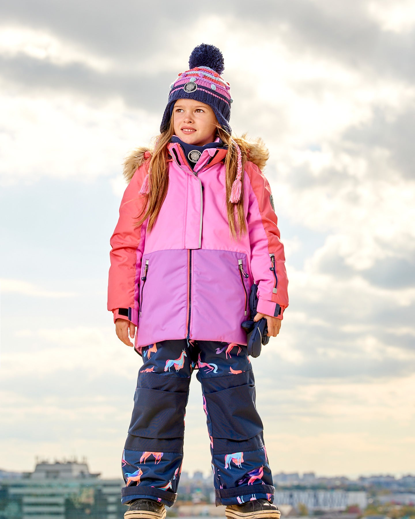 Habit de neige 2 pièces fille - Licornes -  G10I801-012 - 4 à 6 ans