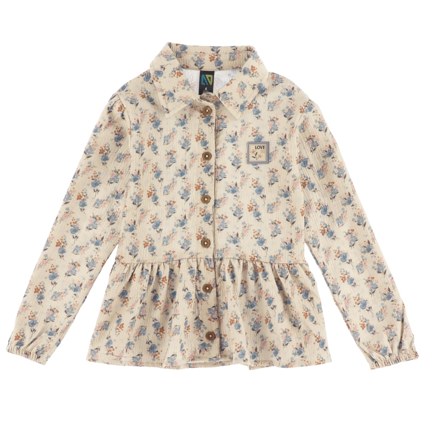 Chemise - Journée en fleurs - F2606-10 - 2 à 10 ans
