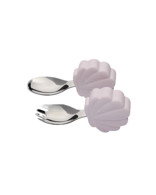 Ensemble Cuillère et Fourchette - Coquillage
