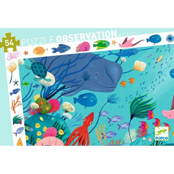 Puzzle observation / Aquatique / 54 pcs