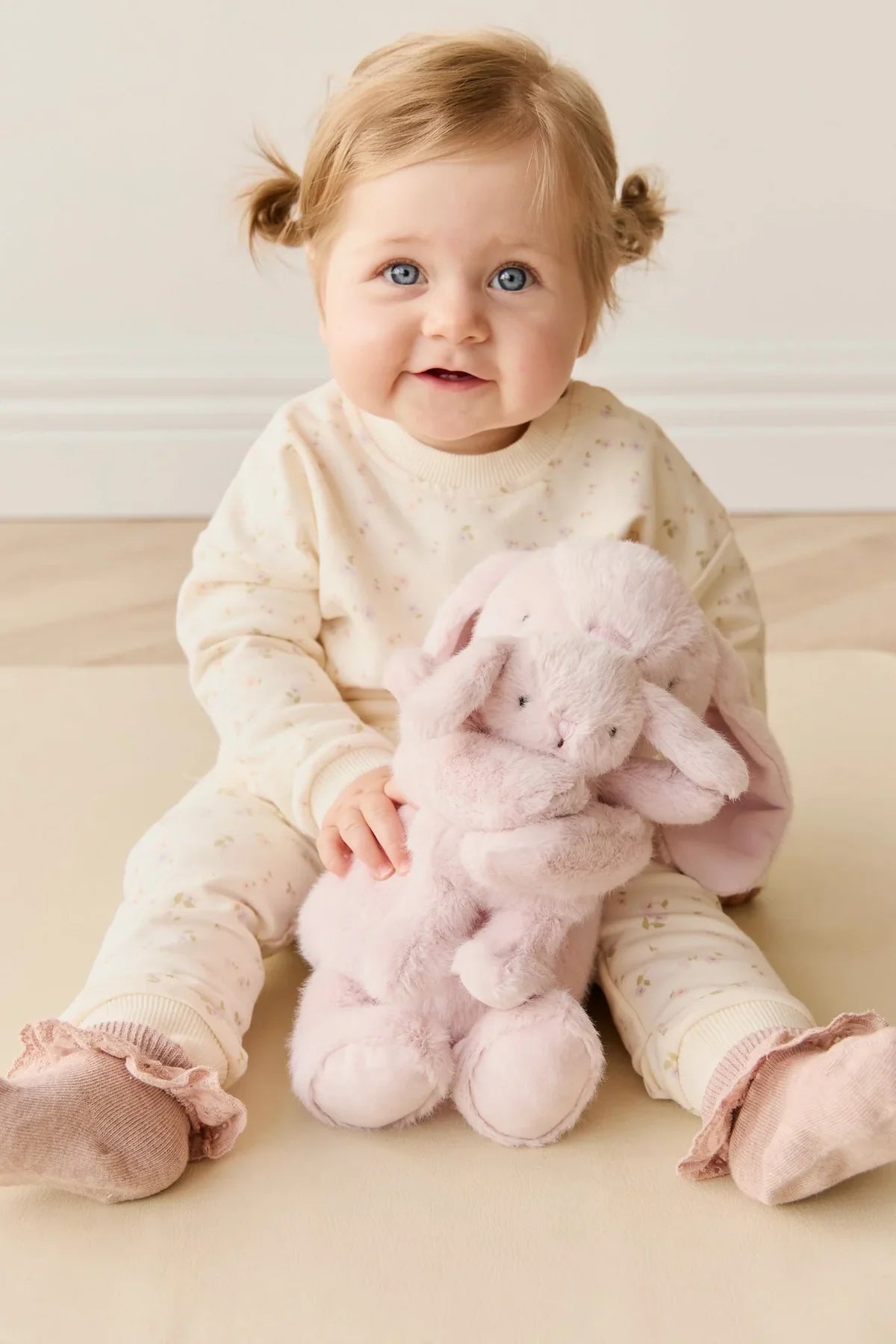 PELUCHE FRANKIE LE LAPIN CÂLIN ET SON BÉBÉ - BLOSSOM