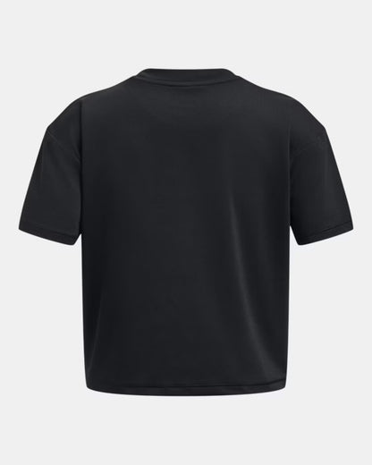 UA Motion Girls' Short Sleeve Noir/Gris - 7 à 14 ans